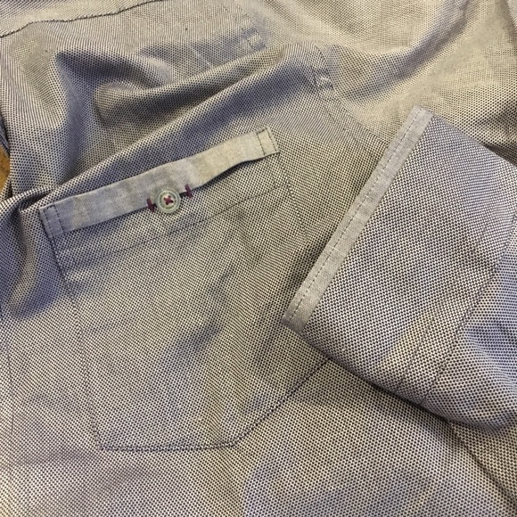 Ted Baker navy Button up down shirt - Picture 5 of 6